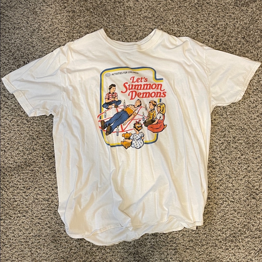 White Graphic Tee